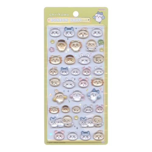 サンスター文具(Sun-Star Stationery) ちいかわ グッズ ボンボンドロップシール みんな ニコニコ S8542953