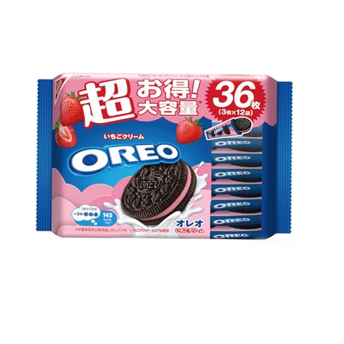 モンデリーズ オレオ メガパック いちごクリーム 36枚（3枚×12袋）