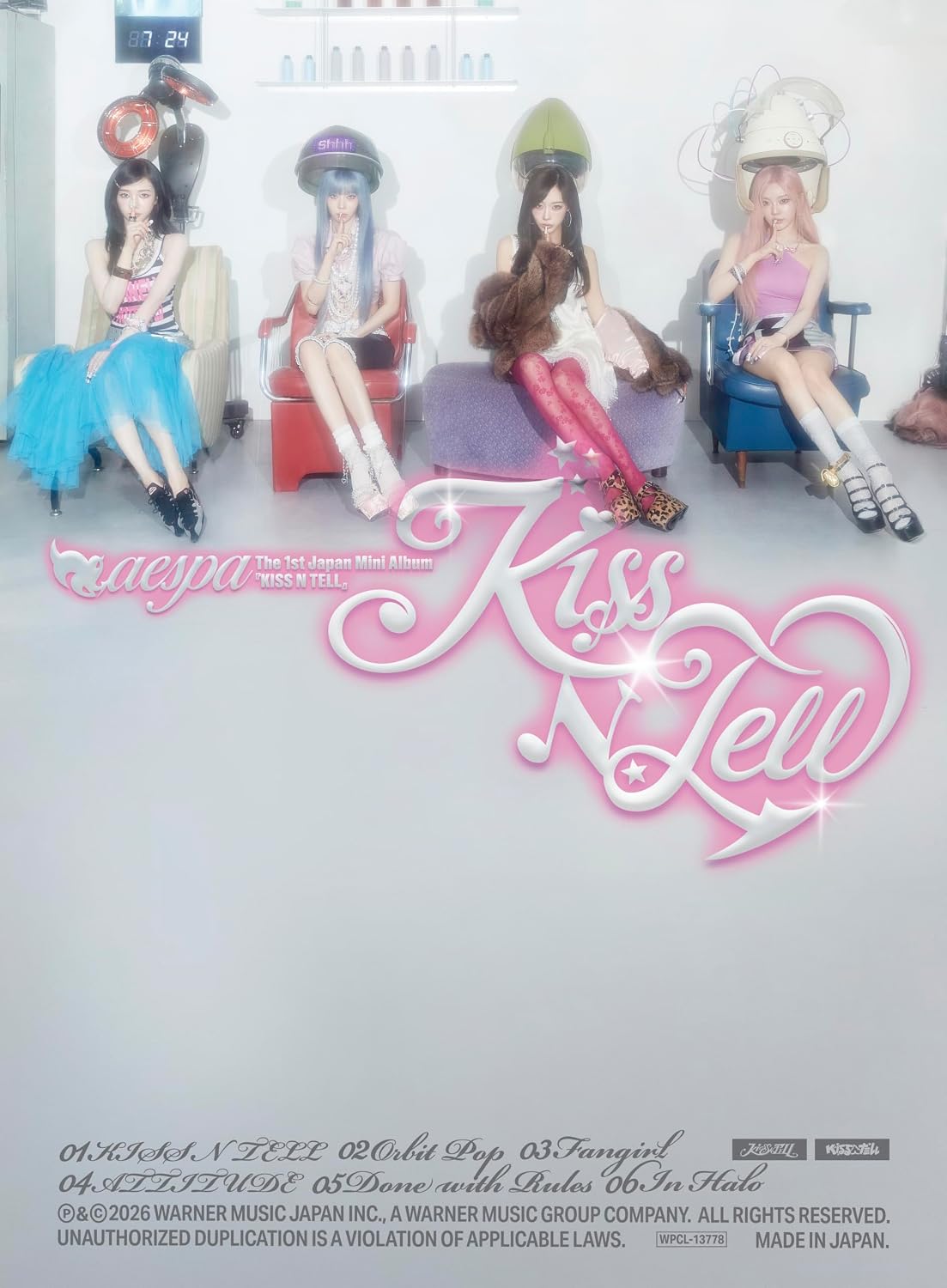【Amazon.co.jp限定】KISS N TELL 【Limited Edition Ver.】 - aespa (メガジャケ付)