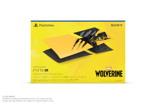 【純正品】PlayStation 5 Pro用カバー "Marvel’s Wolverine" バトルイエロー リミテッドエディション（CFI-ZCS3GZJ）