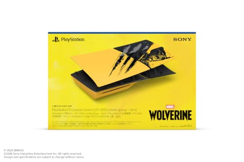 PlayStation 5用カバー "Marvel’s Wolverine" バトルイエロー リミテッドエディション（CFI-ZCS2GZJ）