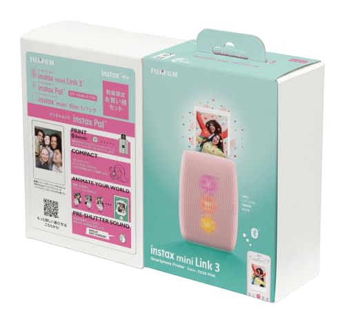 富士フイルム(FUJIFILM) チェキ スマホプリンター instax mini Link3 ローズピンク