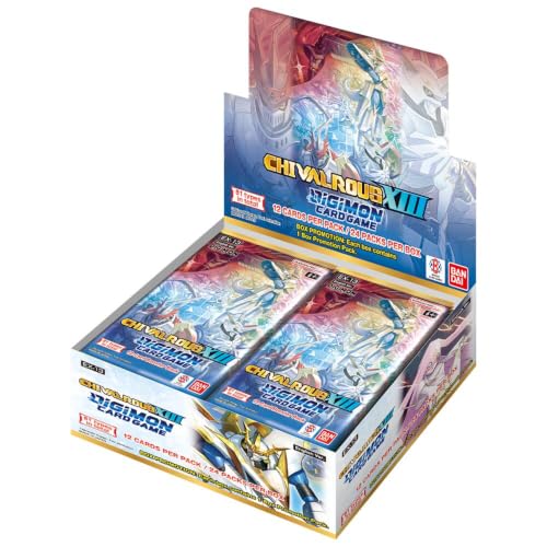 デジモンカードゲーム エクストラブースター 騎士道XIII EX-13 ブースターボックス – ブースターパック24枚 – パック12枚 – 英語 – バンダイ
