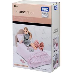 タカラトミー(TAKARA TOMY) リカちゃん LF-08 インテリアコーディネート ベッド セット (Francfrancコラボ) 着せ替え おままごと おもちゃ 3歳以上