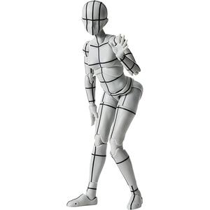 BANDAI SPIRITS(バンダイ スピリッツ) S.H.フィギュアーツ ボディちゃん -スポーツ- Edition -ワイヤーフレーム-(Gray Color Ver.) 約135mm PVC&ABS製 塗装済み可動フィギュア