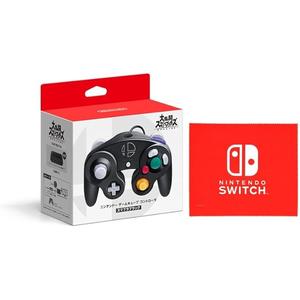 【任天堂純正品】ニンテンドー ゲームキューブ コントローラ スマブラブラック (【Amazon.co.jp限定】Nintendo Switch ロゴデザイン マイクロファイバークロス 同梱)