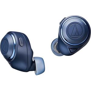 オーディオテクニカ ATH-CKS50TW BL ワイヤレスイヤホン bluetooth / ワイヤレスイヤホン ノイズキャンセリング 重低音 / 最大約50時間再生 /20時間再生 / 通話品質強化/ノイズキャンセル/ヒアスルー/低遅延モード/ aptX adaptive /AAC / 360 Reality Audio【国内正規品】 ブルー ATH-CKS50TW BL
