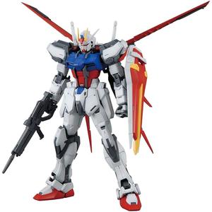Gundam MG 機動戦士ガンダムSEED エールストライクガンダム Ver.RM 1/100スケール 色分け済みプラモデル
