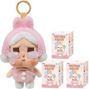 POP MART CRYBABY Crying Again シリーズ フェイスぬいぐるみ【1ピース】 ポップマート ガチャガチャ ブラインド ボックス フィギュア プラモデル プレミアム おもちゃ PVC ソフビ オリジナル キャラクター 誕生日 プレゼント