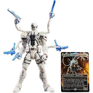 ハズブロ（Hasbro）マーベルレジェンド・シリーズ『マジック：ザ・ギャザリング』エージェント・アンチ・ヴェノム、15 cm スパイダーマンアクションフィギュアおもちゃ＋限定版フォイル仕様コレクション用カードゲーム トレーディングカード G0640 正規品