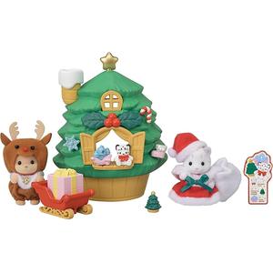 シルバニアファミリー シーズナル 【 赤ちゃんサンタのクリスマスツリーハウス 】 セ-214 STマーク認証 3歳以上 おもちゃ ドールハウス Sylvanian Families エポック社 EPOCH