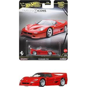 ホットウィール(Hot Wheels) カーカルチャー タイムレス アイコンズ フェラーリ F50 乗り物おもちゃ ミニカー 3歳から レッド JBK56