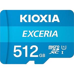 KIOXIA(キオクシア) 旧東芝メモリ microSD 512GB UHS-I Class10 (最大読出速度100MB/s) Nintendo Switch動作確認済 国内サポート正規品 メーカー保証5年 KLMEA512G